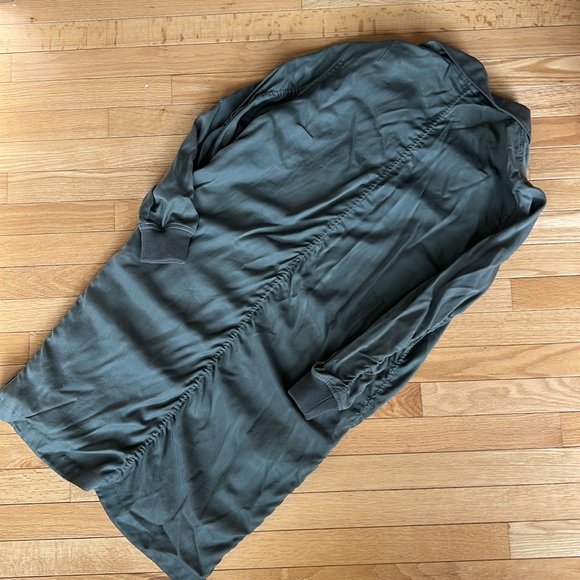 All Saints Oren Light Parka, Olive, Size Small - Picture 6 of 6